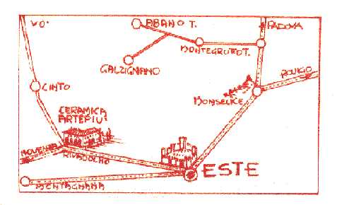 la mappa per raggiungerci